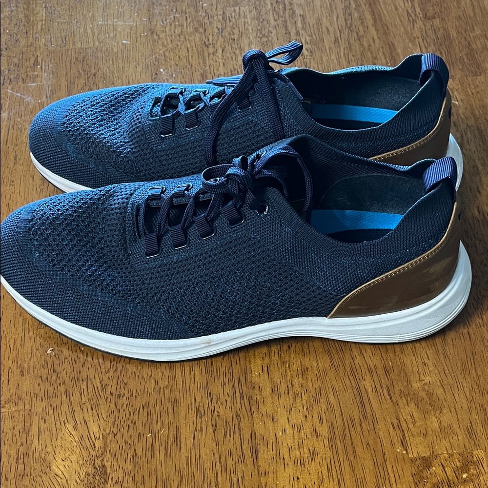 Dockers Blue and Brown Knit /leather casual shoes